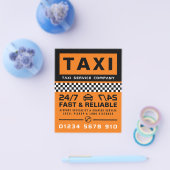 Modern & Trendy, Taxibedrijf met Prijslijst Flyer (Enkel)