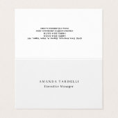 Modern Trendy Unique Creative Minimalist Design Visitekaartjes (Buitenkant ongevouwen)