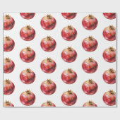 Modern Trendy Watercolor Fruit  Pomegranate Cadeaupapier (Vlak)
