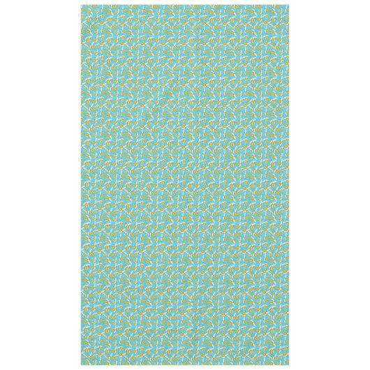 Modern Trendy Yellow Banana Tropical Fruit Pattern Tafelkleed (Voorkant)