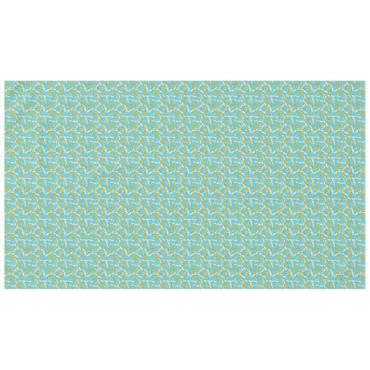 Modern Trendy Yellow Banana Tropical Fruit Pattern Tafelkleed (Voorkant (Horizontaal))