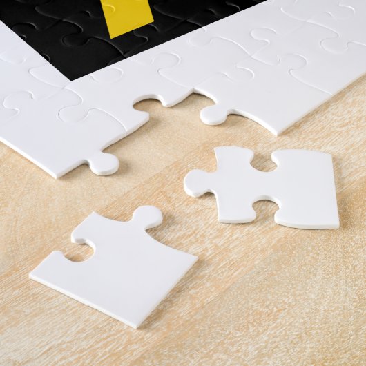 Modern, trillend, bold graphic of Express Yourself Legpuzzel (Zijkant)