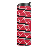 Modern TRINIDAD Mijn God is Trouw MONOGRAM Custom Thermosbeker (Gedraaid links)