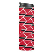 Modern TRINIDAD Mijn God is Trouw MONOGRAM Custom Thermosbeker (Geroteerd rechts)
