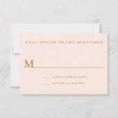 Modern Tropical Beach Wedding Reply Kaart (Voorkant)