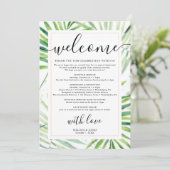 modern tropical calligraphy Invitation from the re (Debout devant)