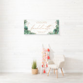 Modern Tropical & Diamond Bachelorette Party Spandoek (Insitu)