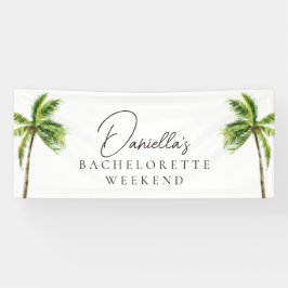 Modern Tropical Palm Bachelorette Weekend Spandoek
