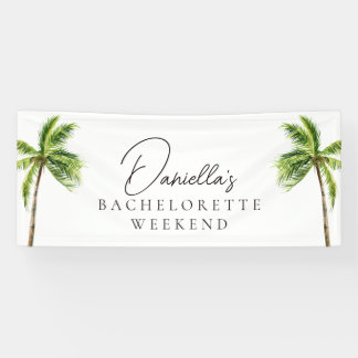 Modern Tropical Palm Bachelorette Weekend Spandoek
