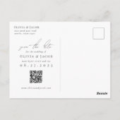 Modern Tropical Save the Date Briefkaart (Achterkant)