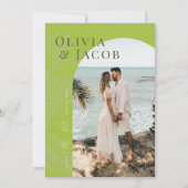 Modern Tropical Save the Date Kaart (Voorkant)