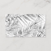 Modern Tropical Wedding Website Enclosure Kaart (Achterkant)