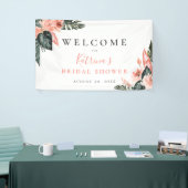 Modern Tropics Coral Pink Floral Spandoek (Beurs)