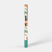 Modern tropisch ananas fruit patroon samsung galaxy hoesje (Rechterkant)