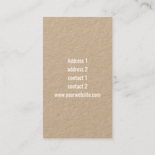 Modern tropisch ananas monogram visitekaartje (Achterkant)