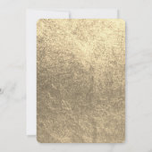 Modern Tropisch Goud Elegant Bladgroen 40e Verjaar Kaart (Achterkant)