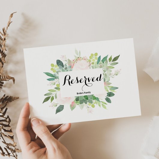 Modern tropisch hout, gereserveerd teken