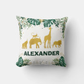 Modern tropisch Oerwoud Kussen (Voorkant)