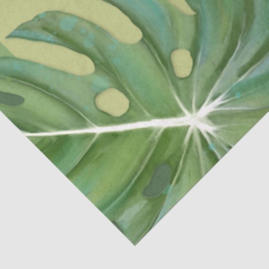 Modern tropisch Oerwoud Leaf Avocado Decoupage Tissuepapier (Detail)