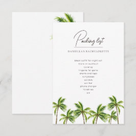 Modern Tropisch palm Bachelorette Weekend Packs