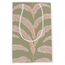 Modern tropisch palmbbladpatroon Sage Blush