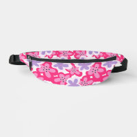 Modern tropisch roze bloemmotief