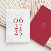 Modern tropisch sparen de Datum Save The Date