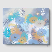 Modern Tropisch strand Kustbruiloft Gastenboek (Achterkant)