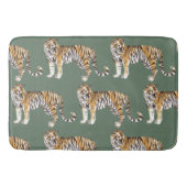 Modern tropische Waterverf tigers Wild Pattern Badmat (Voorkant)
