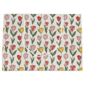 Modern Tulip Floral Pattern Soft Botanical Spring Groot Cadeauzakje (Voorkant)