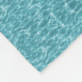 Modern turquoise aqua abstract patroon fleece deken (Hoek)