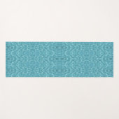 Modern turquoise aqua abstract patroon yogamat (Voorkant (horizontaal))