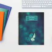 Modern Turquoise Butterfly Notitieboek