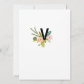 Modern Turquoise Chartreuse Damask Wedding Kaart (Achterkant)