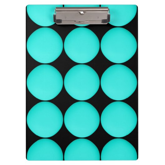 Modern Turquoise Pattern Klembord (Voorkant)