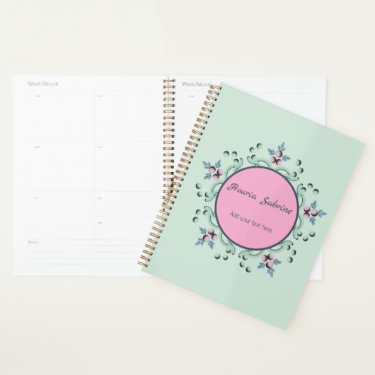 Modern turquoise Pink Floral Mandala Doodles  (Devant avec enveloppe)