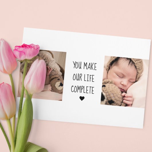 Modern Twee Foto | Je maakt ons leven compleet