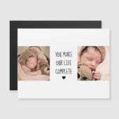 Modern Twee Foto | Je maakt ons leven compleet (Voorkant / Achterkant)