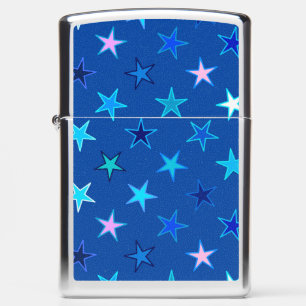 Modern Twinking Stars, Cobalt Blue en Turquoise