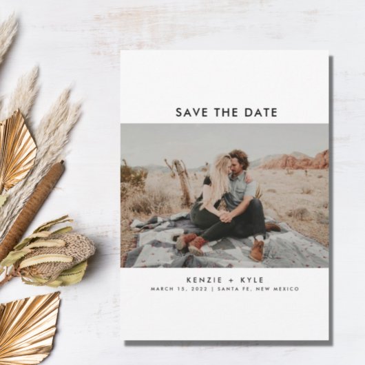 Modern Two Photo Wedding Save the Date