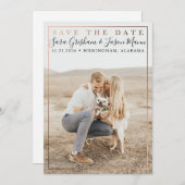 Modern type save the date (Voorkant / Achterkant)