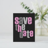 Modern type Save the Date Briefkaart (Staand voorkant)