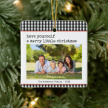 Modern Typewriter Merry Little Kerstfoto