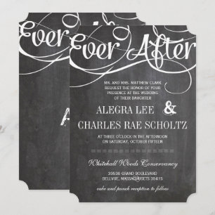 Modern Typografichalkboard ooit na het alkbord Kaart