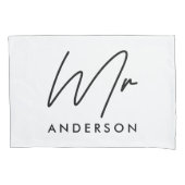 Modern typografie elegant script: gift pillow pi kussensloop (Voorkant-Links)