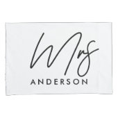 Modern typografie elegant script: gift pillow pi kussensloop (Voorkant-Rechts)