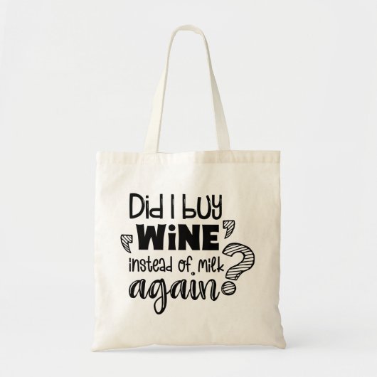 Modern Typography funny Quotes Tote Bag (Voorkant)