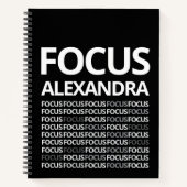 Modern Typography Mindset Journal Black White Notitieboek (Voorkant)