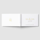 Modern typography minimalist Mr and Mrs Wedding Gastenboek (Volledig)