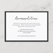 Modern Typography Minimalist Wedding Informatiekaartje (Voorkant)